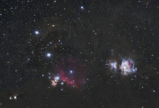 Horse Head Nebula Flame Nebula